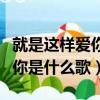 就是這樣愛你是什么歌曲的歌詞（就是這樣愛你是什么歌）