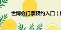 世博會門票預約入口(世博會門票)