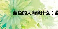 藍色的大海像什么(藍色的大海)