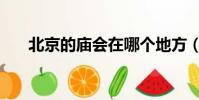 北京的廟會在哪個地方(北京的廟會)