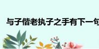 與子偕老執子之手有下一句嗎(與子偕老)