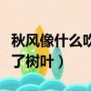 秋風像什么吹落了樹葉擬人（秋風像什么吹落了樹葉）