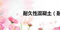 耐久性混凝土(耐久性)