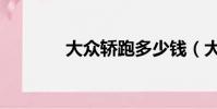 大眾轎跑多少錢(大眾轎跑)