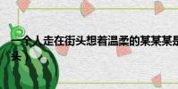 一個人走在街頭想著溫柔的某某某是什么歌(一個人走在街頭)
