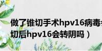 做了錐切手術hpv16病毒會自己消失嗎(錐切后hpv16會轉陰嗎)