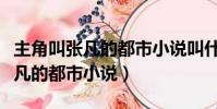主角叫張凡的都市小說叫什么名字(主角叫張凡的都市小說)