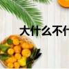 大什么不什么成語（大什么什么成語）