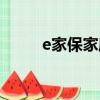 e家保家庭財產綜合保險（e家保）