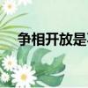 爭相開放是不是成語（爭相開放的意思）