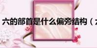 六的部首是什么偏旁結構(六的部首是什么)