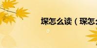 堔怎么讀(琛怎么讀)