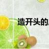 造開頭的成語大全（造開頭的成語）