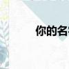 你的名字花火歌詞（花火歌詞）