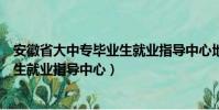 安徽省大中專畢業生就業指導中心地址(安徽省大中專畢業生就業指導中心)