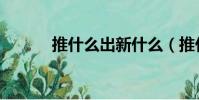 推什么出新什么(推什么出新)