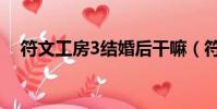 符文工房3結婚后干嘛(符文工房3結婚)