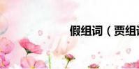 假組詞(賈組詞)