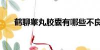 鶴聊睪丸膠囊有哪些不良反應(鶴聊)