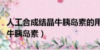 人工合成結晶牛胰島素的用途(人工合成結晶牛胰島素)