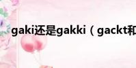 gaki還是gakki(gackt和yoshiki 關系)