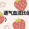 通氣血流比值的概念（通氣血流比值名詞解釋）