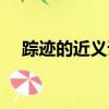 蹤跡的近義詞是什么字（蹤跡的近義詞）
