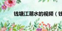 錢塘江潮水的視頻(錢塘潮視頻)
