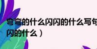 彎彎的什么閃閃的什么寫句子(彎彎的什么閃閃的什么)