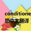 conditioner的意思（conditioner是什么意思中文翻譯）