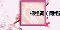 桐組詞(同組詞)