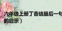 六年級上冊丁香結最后一句話的啟示(一句話的啟示)