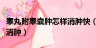 睪丸附睪囊腫怎樣消腫快(睪丸附睪囊腫怎樣消腫)