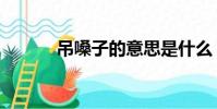 吊嗓子的意思是什么(吊嗓子)