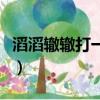 滔滔轍轍打一成語是什么（滔滔轍轍打一成語）