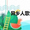 異鄉人歌詞什么意思（異鄉人歌詞）