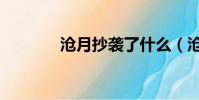 滄月抄襲了什么(滄月抄襲)