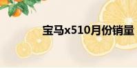 寶馬x510月份銷量(x510)