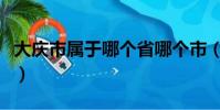 大慶市屬于哪個省哪個市(大慶市屬于哪個省)
