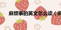 麻煩事的英文怎么讀(麻煩事的英文)