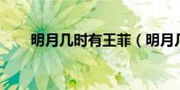 明月幾時有王菲(明月幾時有 王菲)