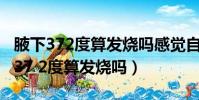 腋下372度算發燒嗎感覺自己手心好熱(腋下37 2度算發燒嗎)