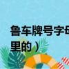魯車牌號字母是哪里的R（魯車牌號字母是哪里的）