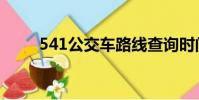 541公交車路線查詢時間表(541)