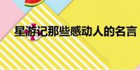 星游記那些感動人的名言(星游記名言)