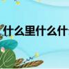 什么里什么什么四字成語（什么里什么什么）