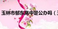 玉林市郁東高中是公辦嗎(玉林市郁東高中)