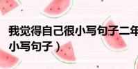我覺得自己很小寫句子二年級(我覺得自己很小寫句子)