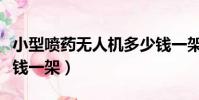 小型噴藥無人機多少錢一架(噴藥無人機多少錢一架)