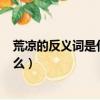 荒涼的反義詞是什么(最佳答案)三年級（荒涼的反義詞是什么）